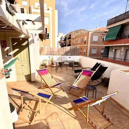 Soho Boho - With Sunny Rooftop Terrace And Fiber Optic Internet * アリカンテ